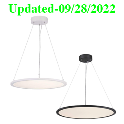 LL65750, 65750, LED, Large, Ring, Pendant, Chandelier, Dimmable, Black, BLK, Circle, LARGE, PENDANT, DECORATIVE, INDOOR, LL65751, 65751, LED, Large, Ring, Pendant, Chandelier, Dimmable, White, WHT, WH, Circle, LARGE, PENDANT, DECORATIVE, INDOOR